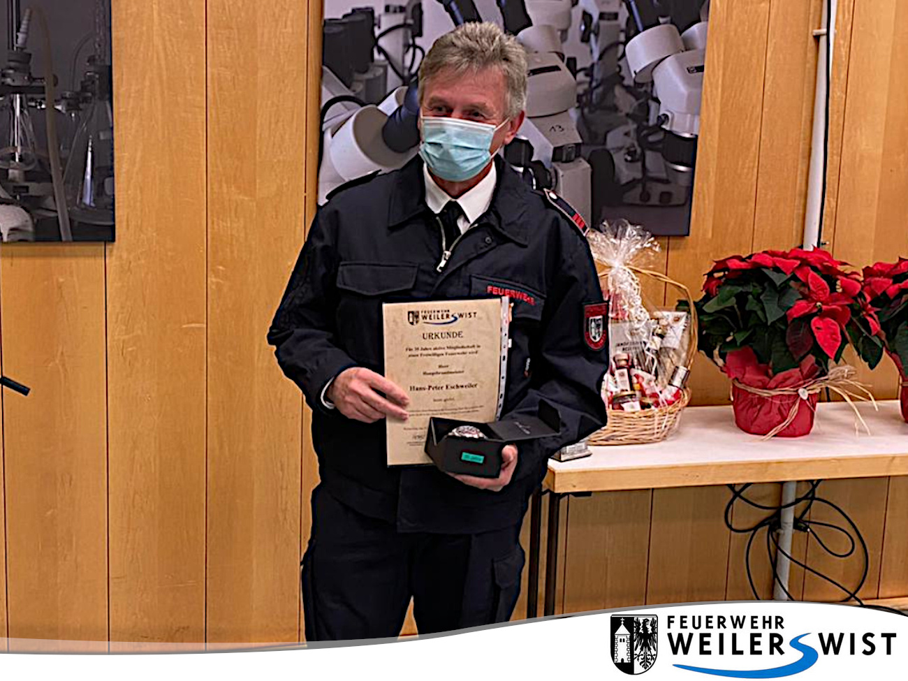 Hans-Peter Eschweiler für 35 Jahre Mitgliedschaft Hans-Peter Eschweiler für 35 Jahre Mitgliedschaft