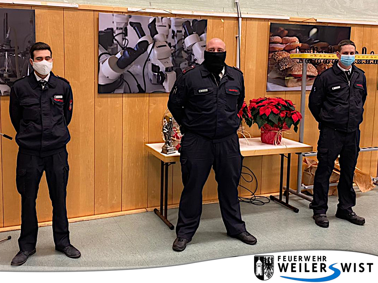 Jens Schumacher, David Diercks und Jan Recht beföderung zu Oberfeuerwehrmännern Jens Schumacher, David Diercks und Jan Recht beföderung zu Oberfeuerwehrmännern