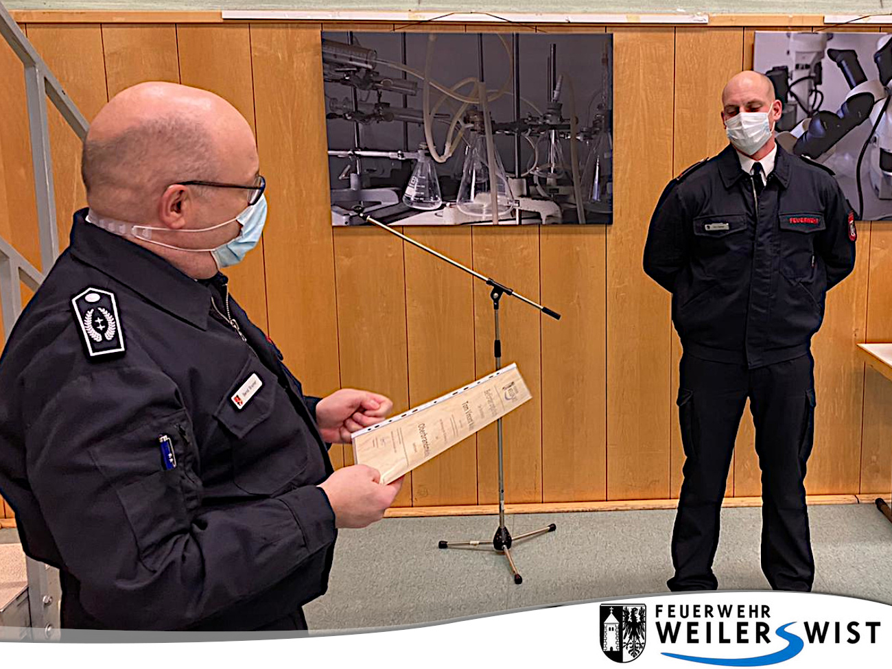 Tom Walker beförderung zum Oberbrandmeister Tom Walker beförderung zum Oberbrandmeister