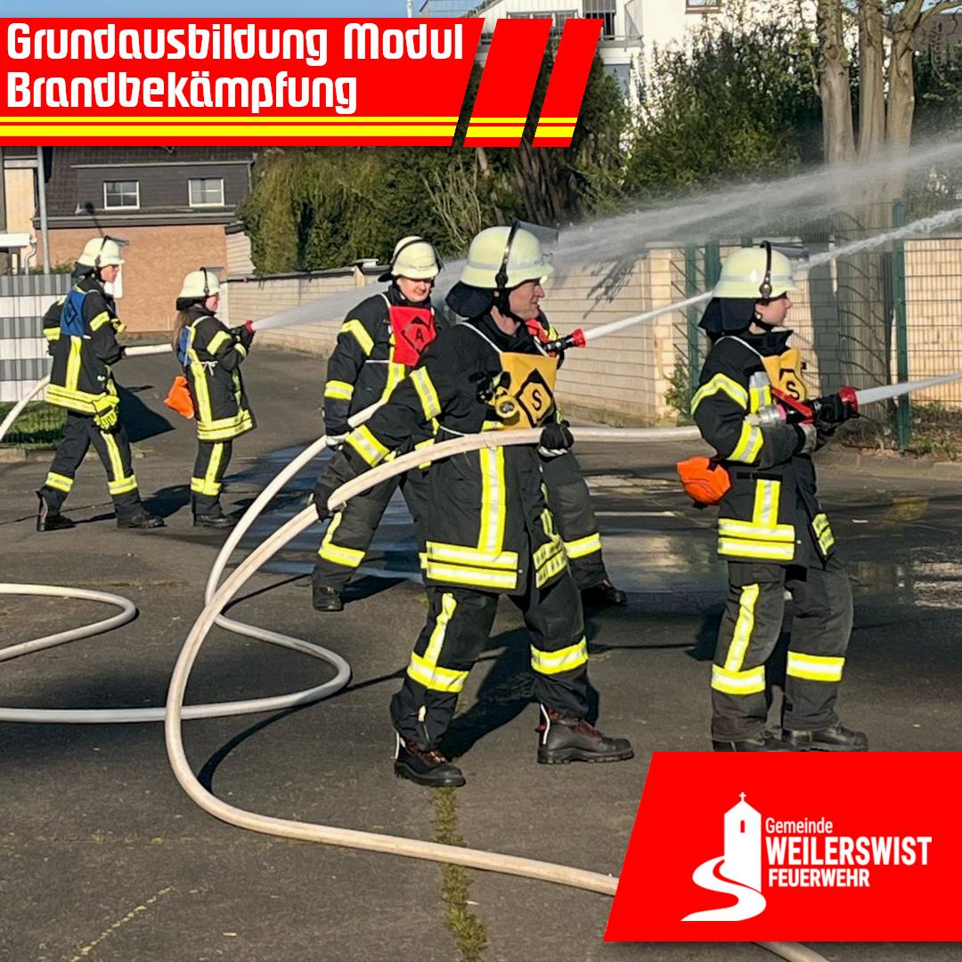 Bei der Brandbekämpfung