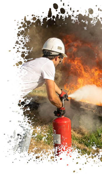 Foto von mehreren Feuerlöscher Foto von mehreren Feuerlöscher
